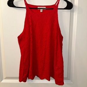 Red Lace Tank Top - Monteau